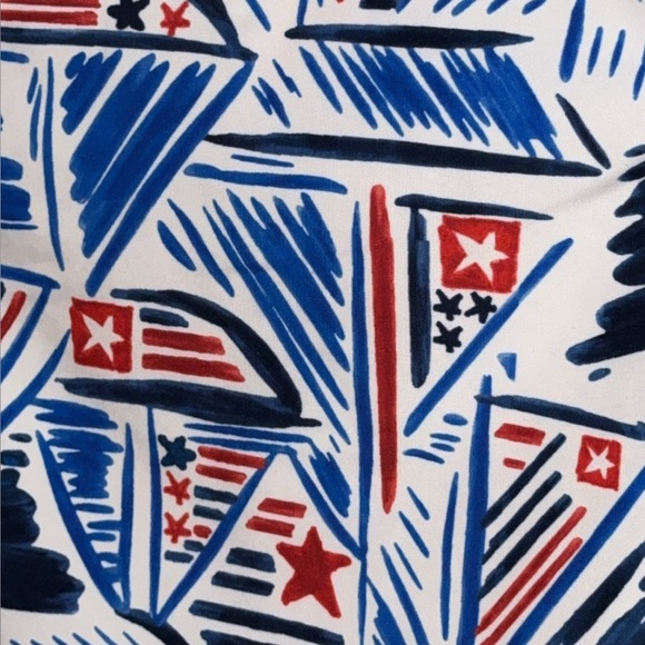 💥Belk crown & ivy kids boys patriotic short sleeve button down collar shirt 6 - Picture 4 of 6